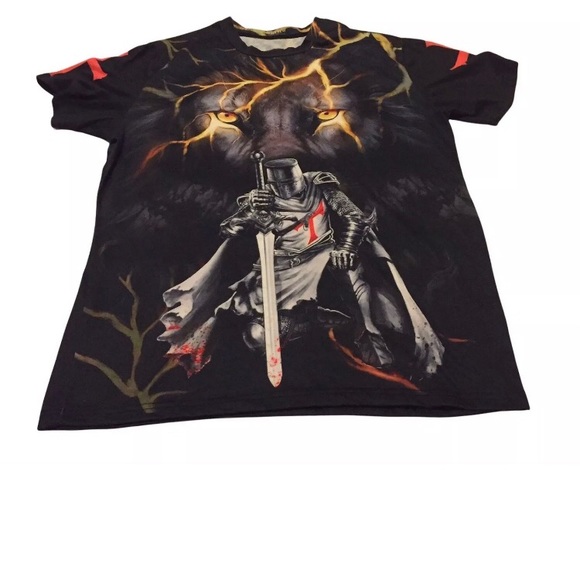 A Child Of God A Man of Faith a Warrior Of Christ  3D All Over Printed Sz-L - Picture 1 of 3